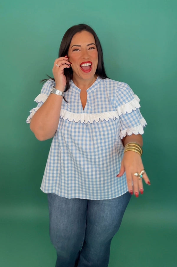 Lost In Love Blue Gingham