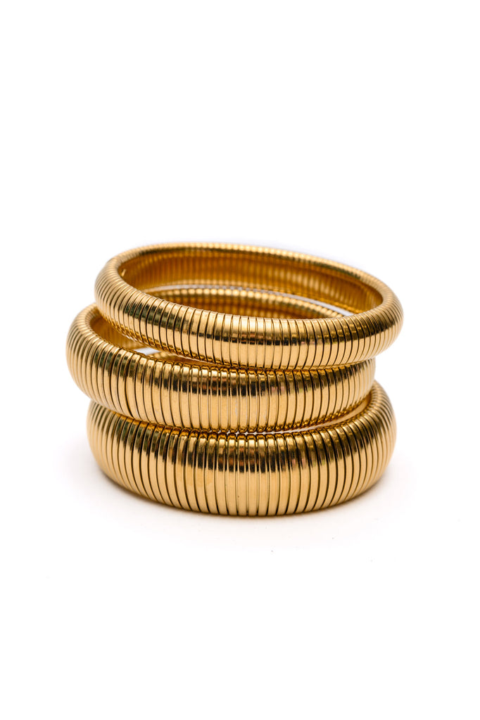 Sassy but Classy Bangles Gold (3 pcs)